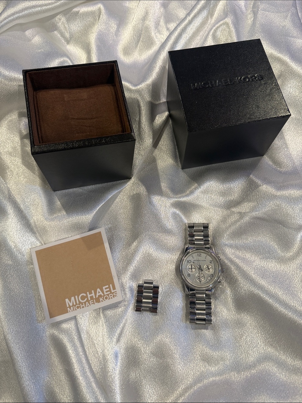 Michael Kors Men’s Silver Stainless Steel Chronograph Watch
